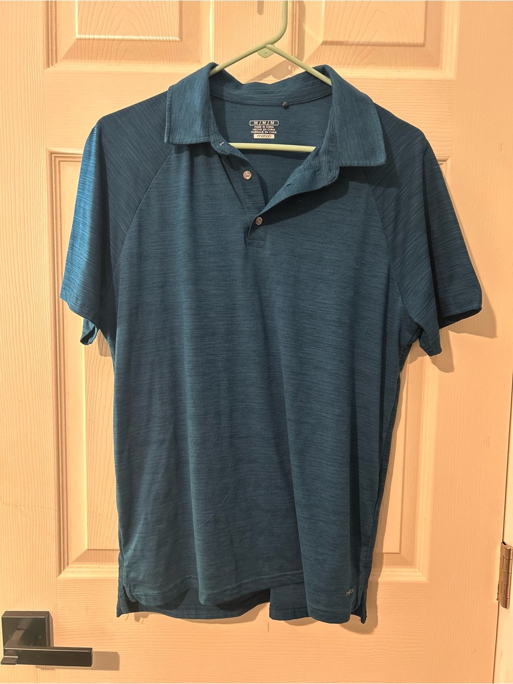 Men’s teal- blue Short-Sleeve Polo